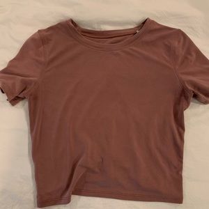 Lululemon pink top with open back! Size 4